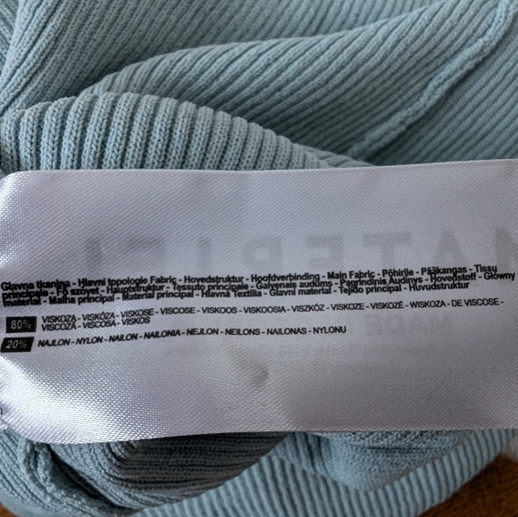 Materiel Designer Thin Strap Maxi Skirt XS Blue - Picture 10 of 14